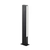 LED-sokkellampe Lir, højde 60 cm, mørkegrå metal, 2 lyskilder