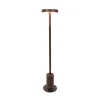 LED-sokkellampe Tango rustbrun, højde 50 cm metal, jordspyd