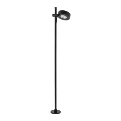 LED-sokkellampe Tessa, sort, aluminium, højde 100 cm