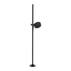 LED-sokkellampe Tessa, sort, aluminium, højde 100 cm