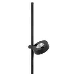 LED-sokkellampe Tessa, sort, aluminium, højde 100 cm