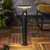LED-sokkellampe Valletta Sensor sort metal 50 cm