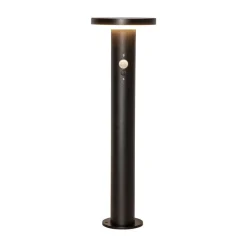 LED-sokkellampe Valletta Sensor sort metal 50 cm