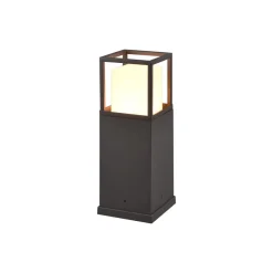 LED-sokkellampe Witham, 40 cm høj, antracit, CCT, IP54