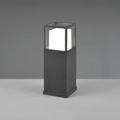 LED-sokkellampe Witham, 40 cm høj, antracit, CCT, IP54