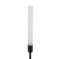 LED-sokkellampe Zola, sort, aluminium, højde 100 cm