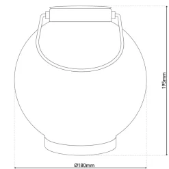 LED-solcellelampe 52854, hvid, metal, 20 cm, IP44, 2 stk