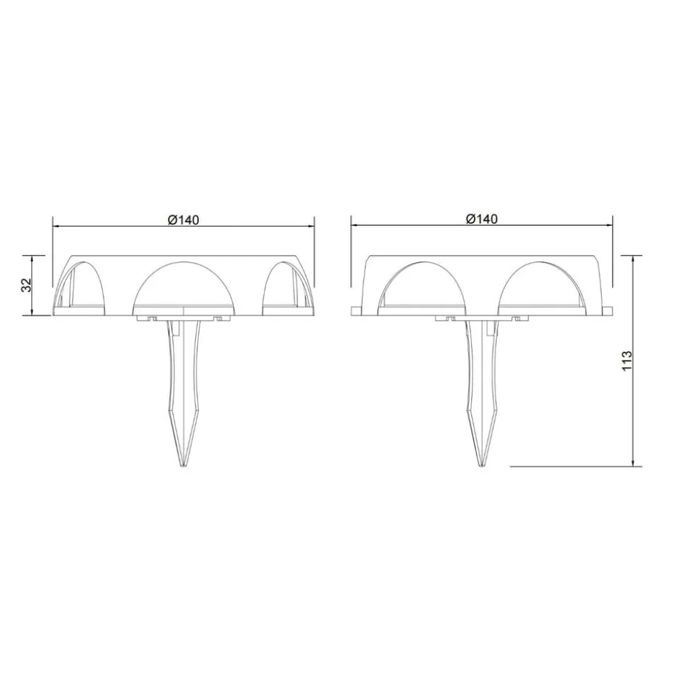 LED-solcellelampe 36506, jordspyd, væglampe, sort, aluminium