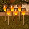 LED-solcellelampe 4135006 med flammeeffekt 6er-sæt