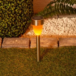 LED-solcellelampe 4135006 med flammeeffekt 6er-sæt