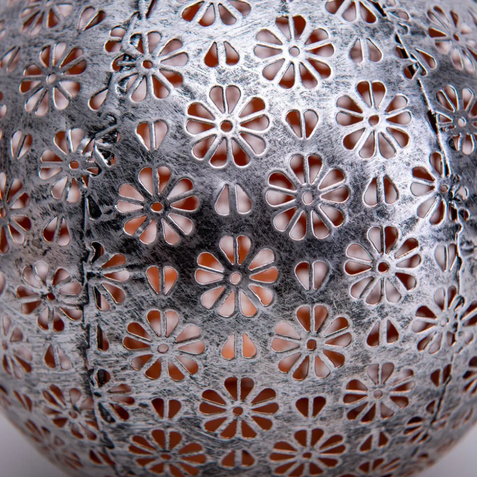 LED-solcellelampe 52854, sølv, metal, 20 cm, IP44, 2 stk