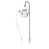 LED-solcellelampe 33652, sølv, vandkande, jordspyd, metal