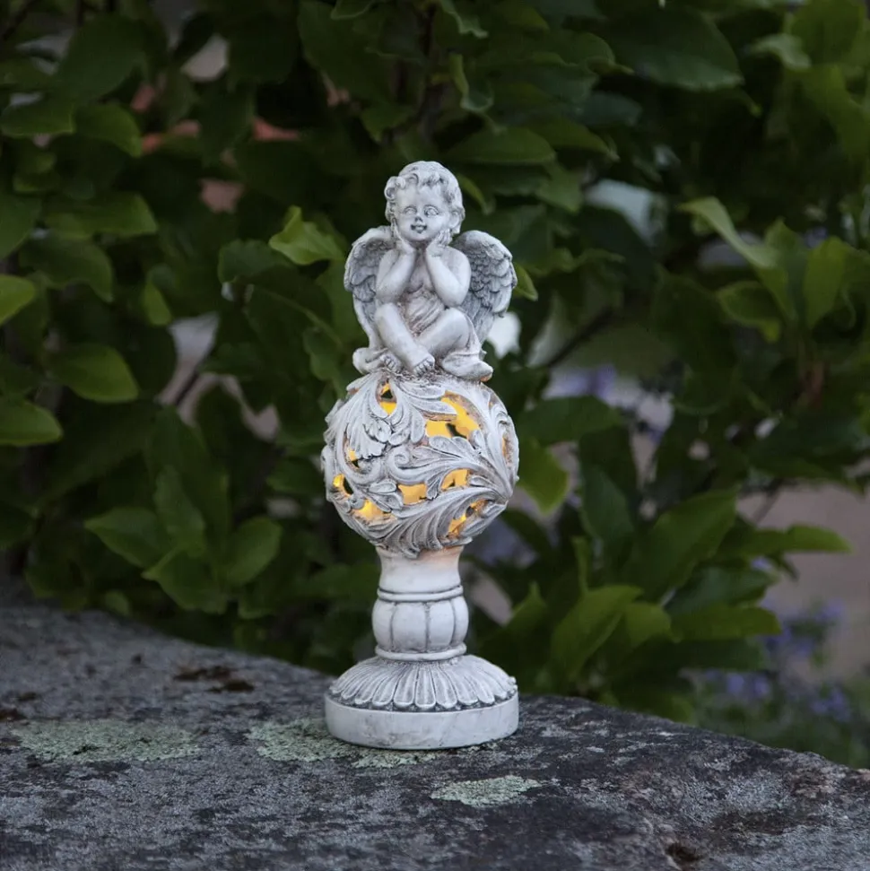 LED-solcellelampe Angel