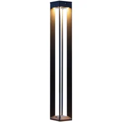 LED-solcellelampe Borne med sensor, 90 cm, grå