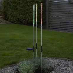 LED-solcellelampe Bubbly i sæt af 3, flerfarvet