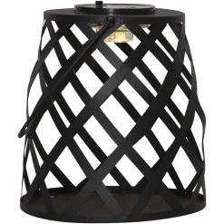 LED-solcellelampe Calabria, diamantmønster, 20 cm