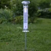 LED-solcellelampe Celsius, udendørstermometer