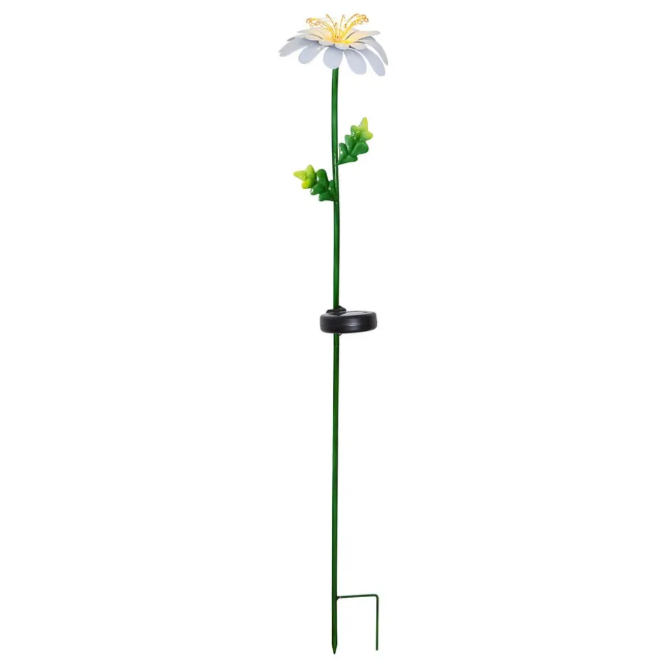 LED-solcellelampe Daisy i daisyform
