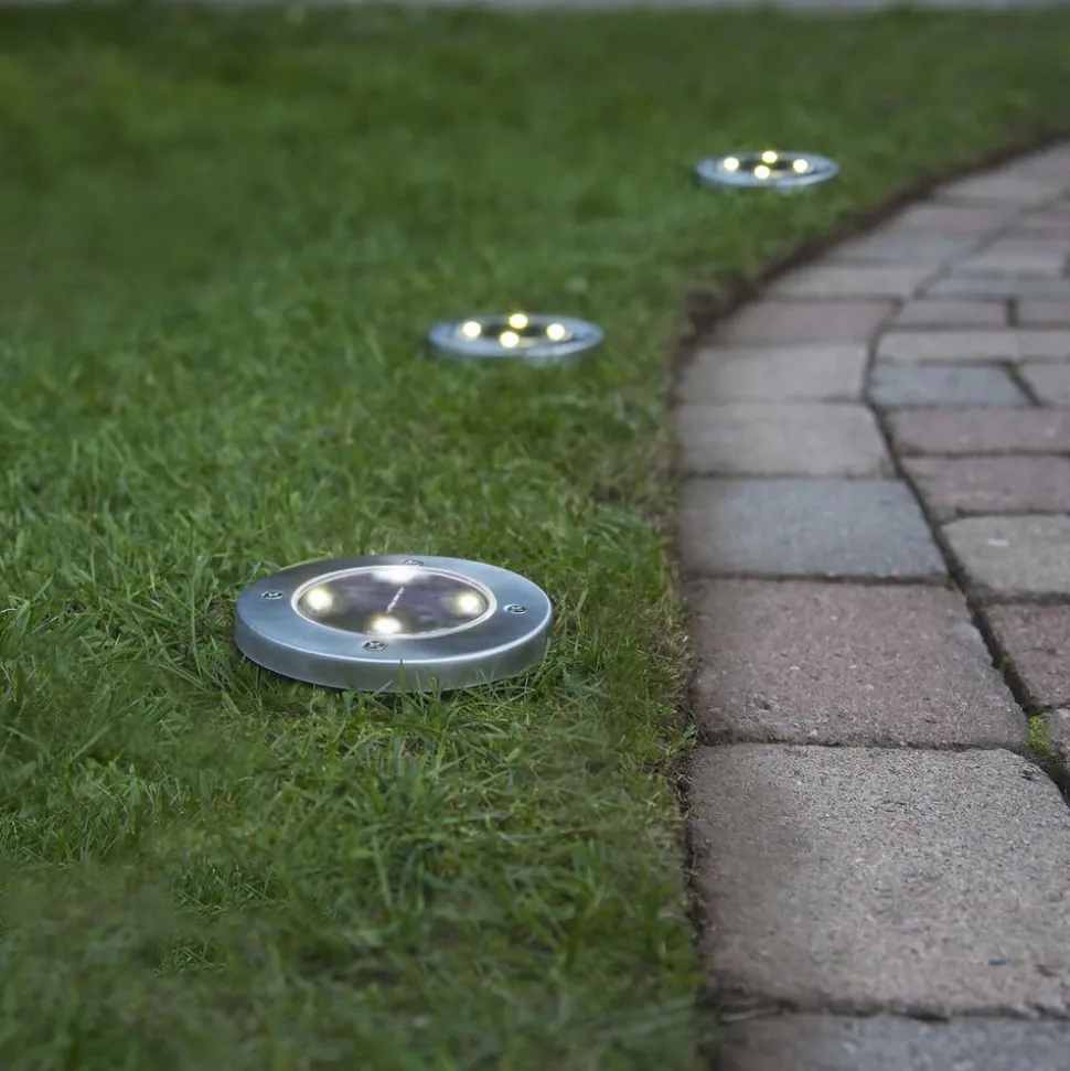 LED-solcellelampe Lawnlight, med jordspyd