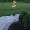 LED-solcellelampe Linny Moon med jordspyd