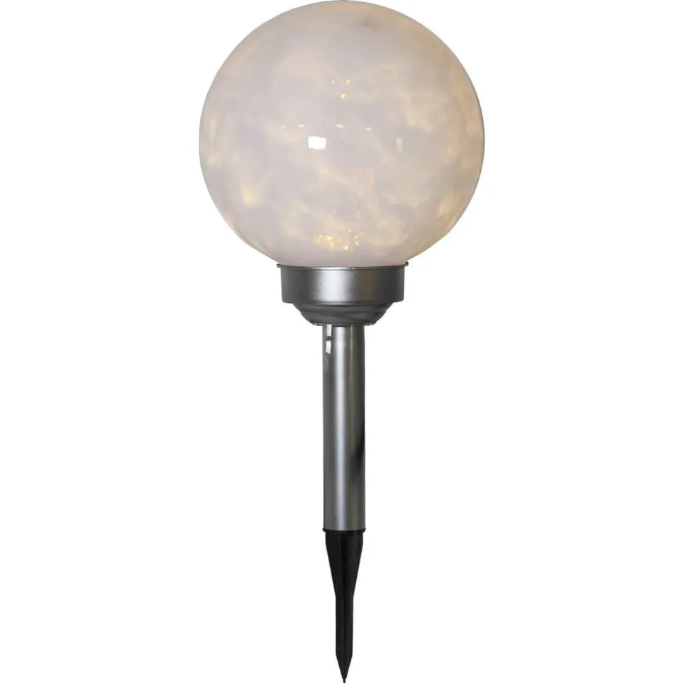 LED-solcellelampe Lunay, roterende lyskilde