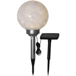 LED-solcellelampe Lunay, roterende lyskilde