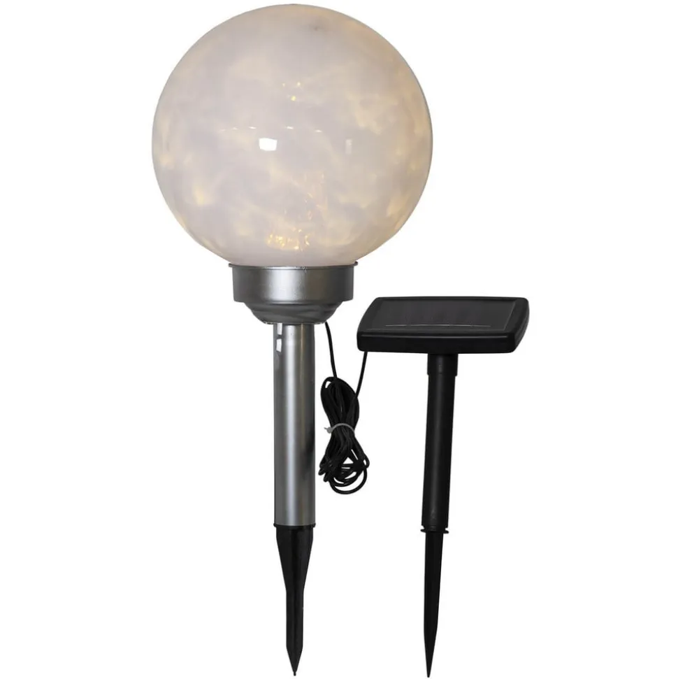 LED-solcellelampe Lunay, roterende lyskilde