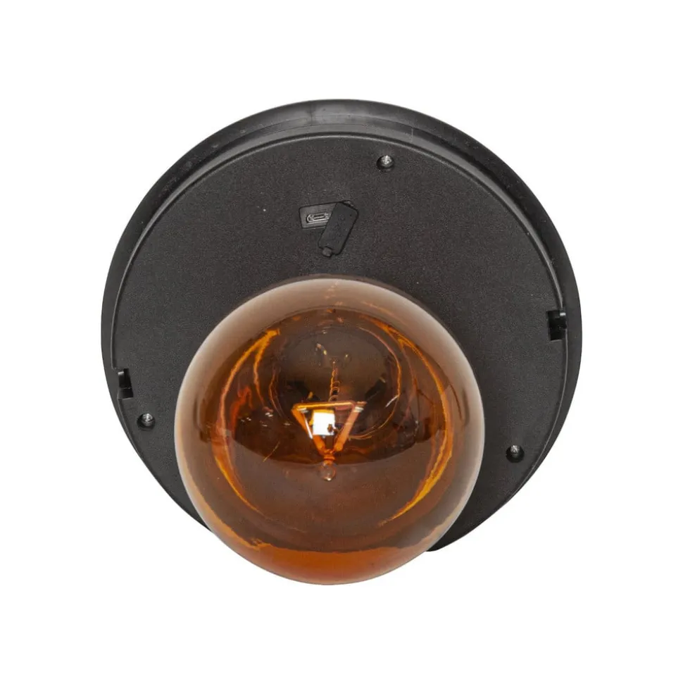 LED-solcellelampe Marron, højde 40 cm, brun, metal, USB-C