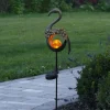 LED-solcellelampe Melilla Fugl i flamingo form