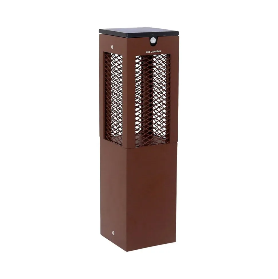 LED-solcellelampe på piedestal Tradition Sensor Corten 40 cm