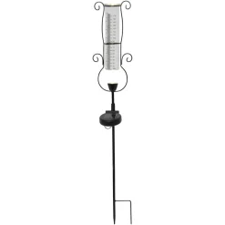 LED-solcellelampe Pluvio med regnmåler