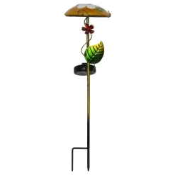 LED-solcellelampe Salona, gul/grøn