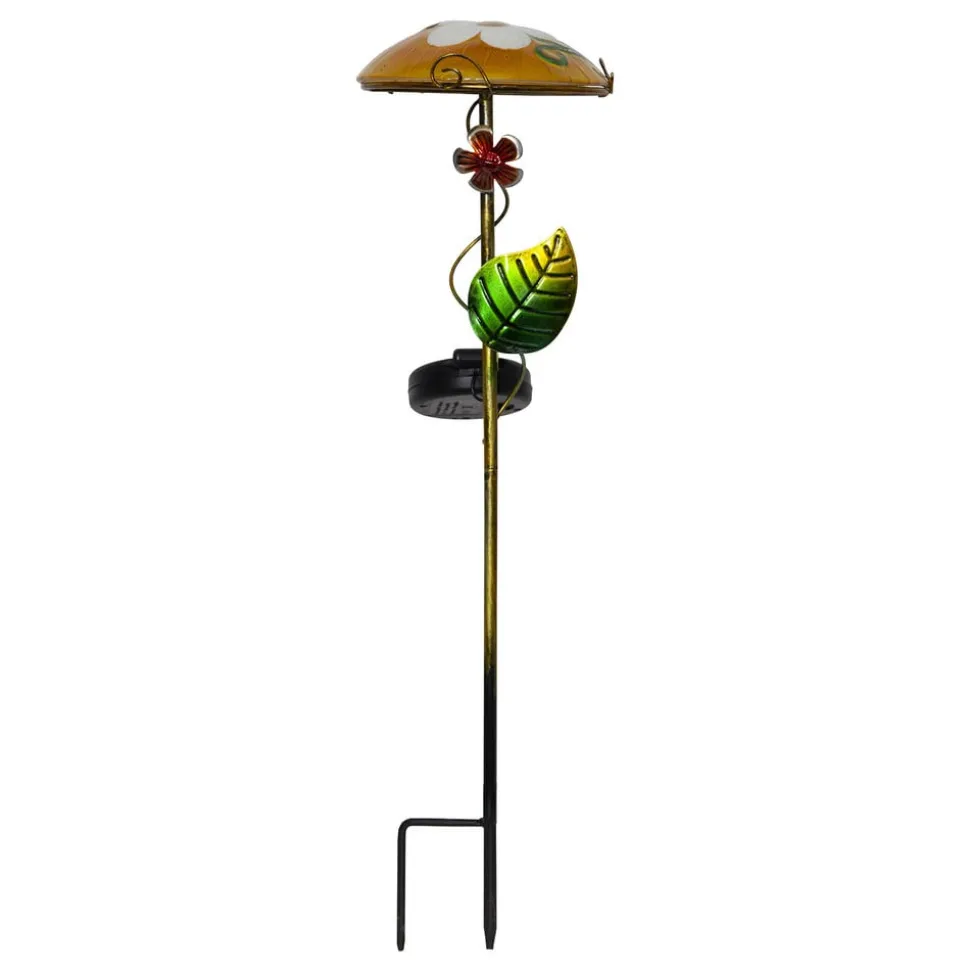 LED-solcellelampe Salona, gul/grøn