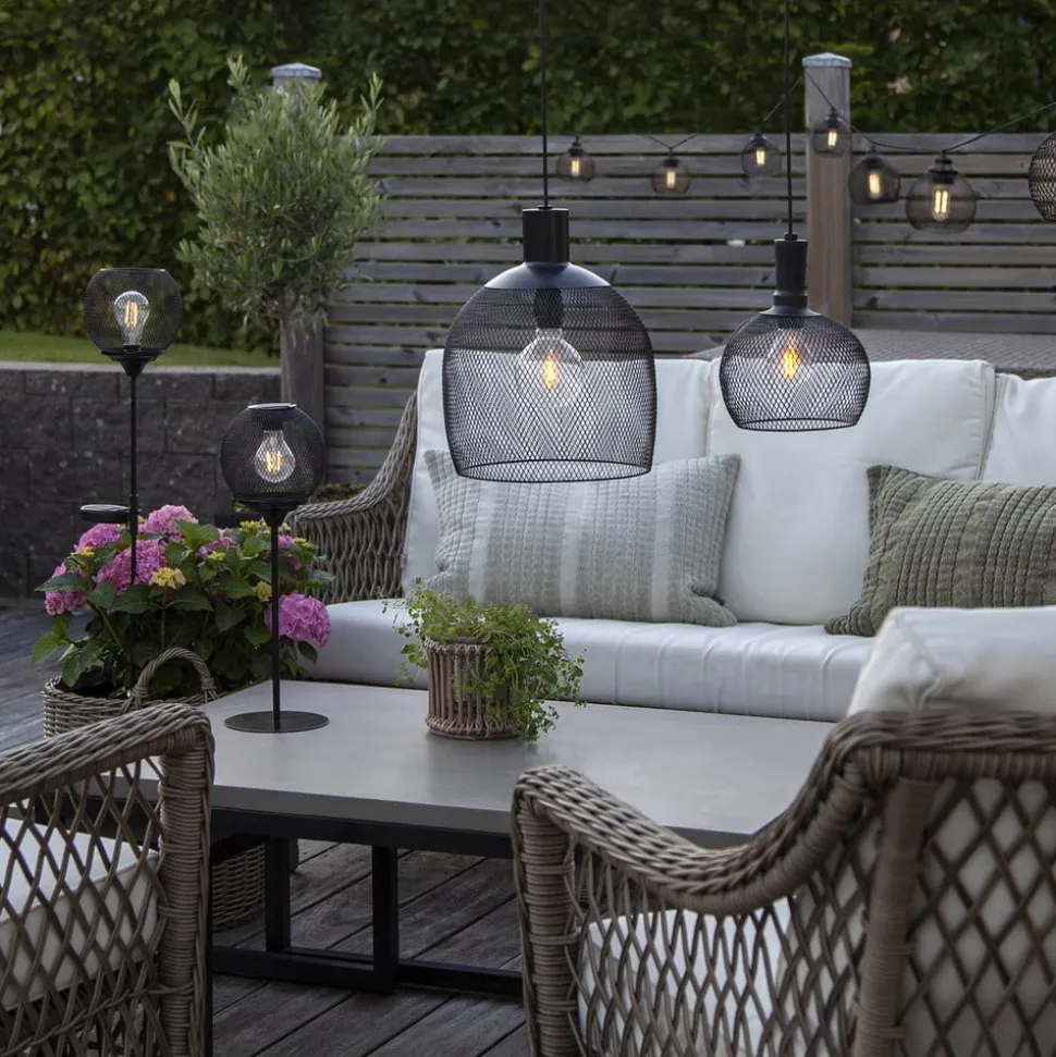 LED-solcellelampe Suinlight med jordspyd
