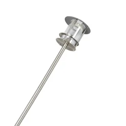 LED-solcellelampe Sumaya, stål, 65 cm høj, jordspyd