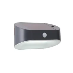 LED-solcellelampe til væg 67421BK-PIR, bevægelsessensor