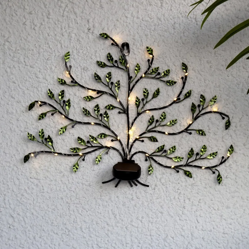 LED-solcellelampe Tree of life