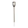 LED-solcellelampe Tulip med jordspyd, corten