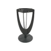 LED-solcellelampe Tulip med fod, grå