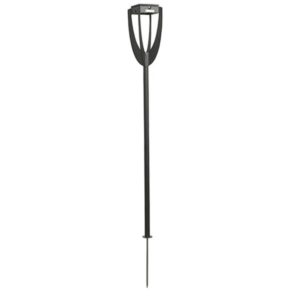 LED-solcellelampe Tulip med jordspyd, antracit