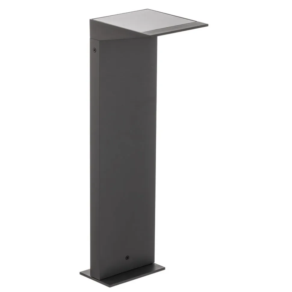 LED-solcellevejbelysning Soleil, antracit, metal, IP54, sensor