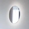 LED-spejl Ring L, Ø 39 cm, glas, varmhvid