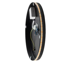 LED-spejl Ring L, Ø 39 cm, glas, varmhvid