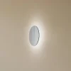 LED-spejl Ring S, Ø 19 cm, glas, varmhvid