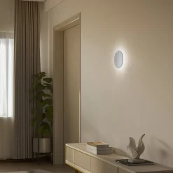 LED-spejl Ring S, Ø 19 cm, glas, varmhvid