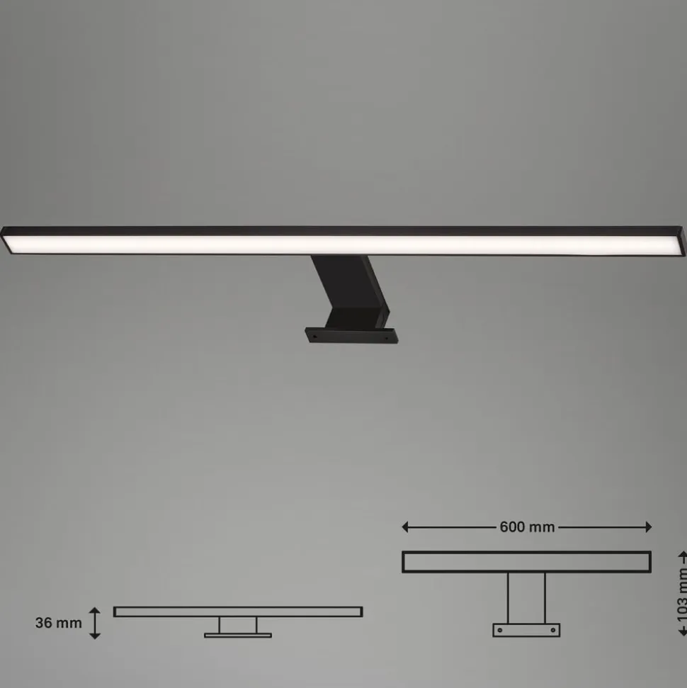 LED-spejlbelysning Dun Brilo, IP44, bredde 60 cm
