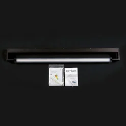 LED-spejlbelysning Marilyn i sort, bredde 90 cm