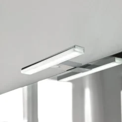 LED-spejlbelysning Pandora, krom, bredde 30,8 cm