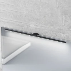 LED-spejlbelysning Triga IP44 sort 80 cm, 4.000K