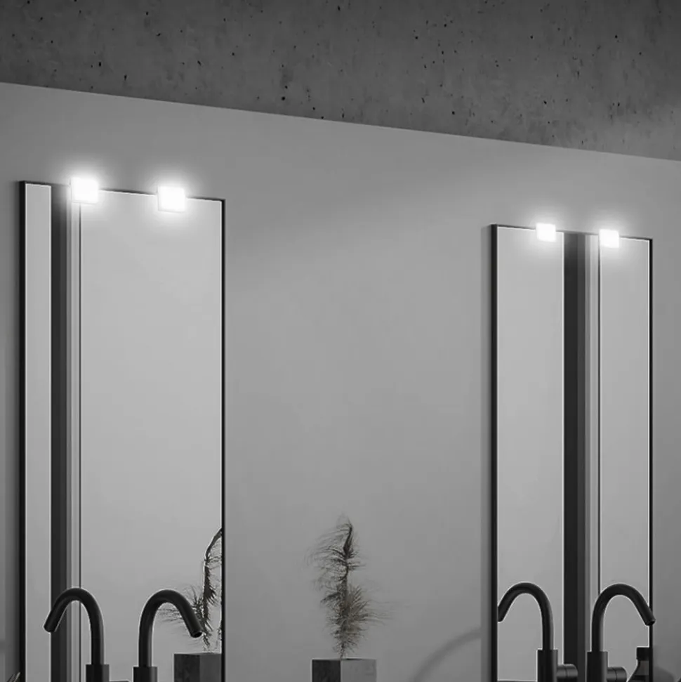 LED-spejllampe Aniani, hvid, 4.000 K, sæt med 2 stk